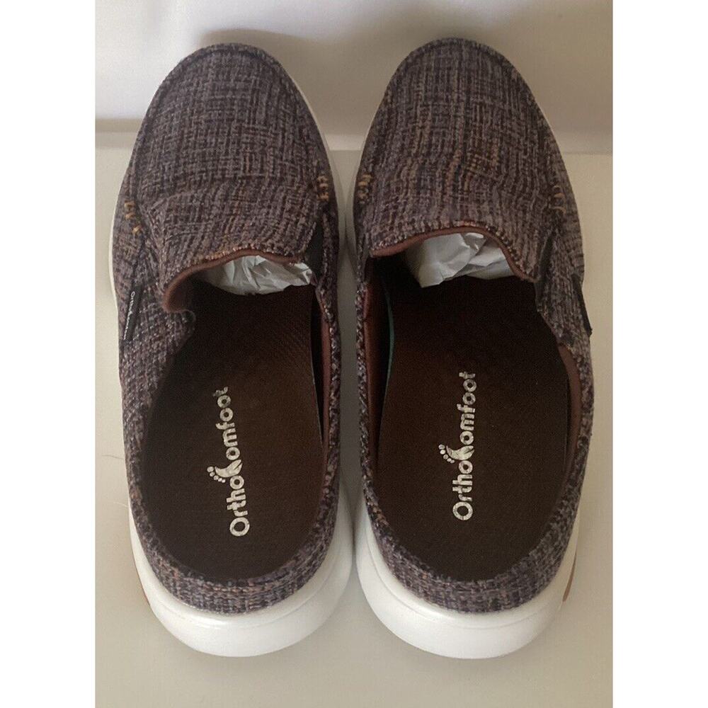 OrthoComfoot Woman’s Slip-ons,Plantar Fasciitis, Foot & Heel Pain Relief Sz. 8 - Picture 4 of 8